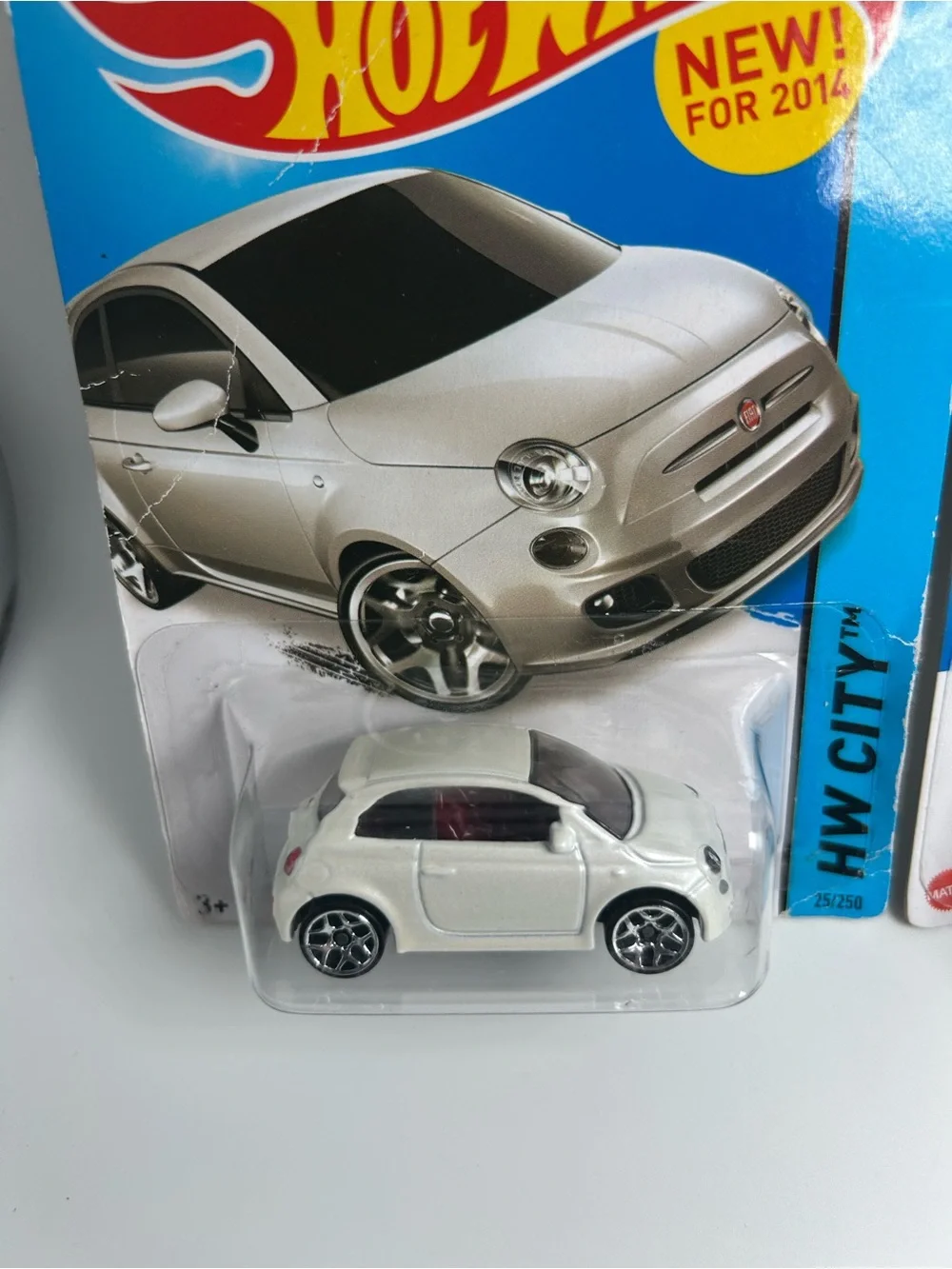 Hot Wheels Fiat Lot Of 2x - Treasure Hunt Fiat 500 Blue & White HW City NEW 2015